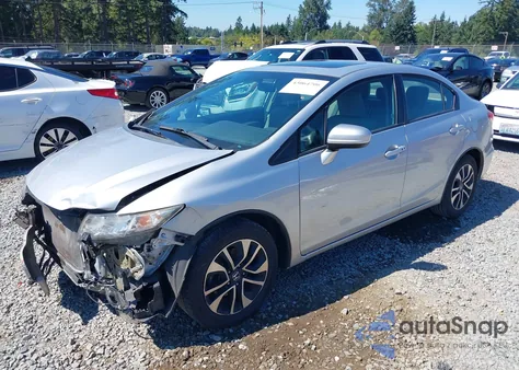 2015 Honda Civic Ex из США, поврежденный, VIN 2HGFB2F83FH520180